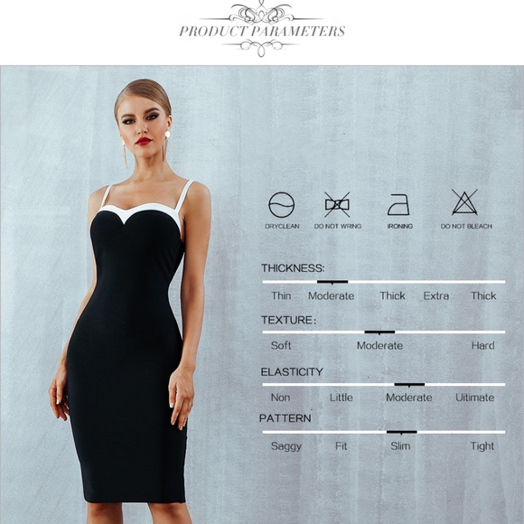 Bandage Sweetheart Bodycon Midi Dress in Black - Picture 3 of 8